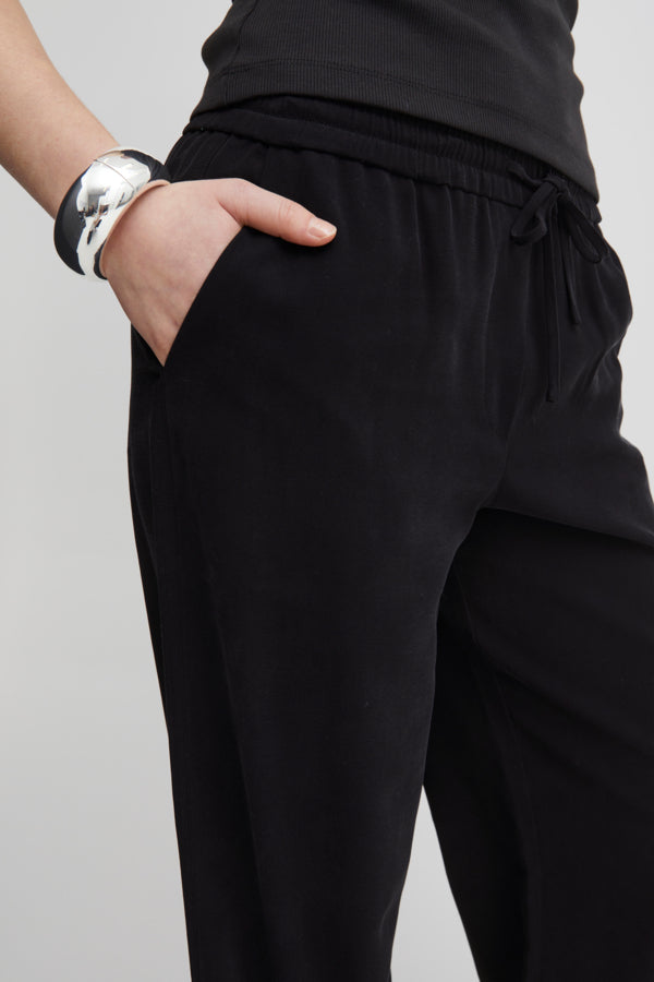 black loose fit trouser