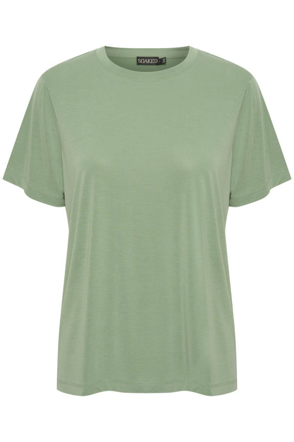 green loose fit t