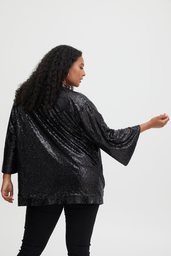 Fransa Raya Plus Size sequin jacket – Kelaya Boutique